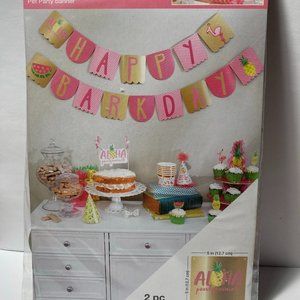 Happy Barkday Birthday Banner for Dog Puppy Party Photo Shoot